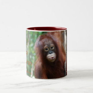 Tasse de club de fan d'orang-outan de Krista