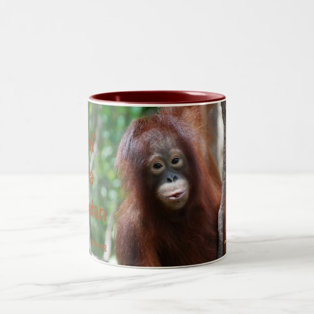 Tasse de club de fan d'orang-outan de Krista (Centre)