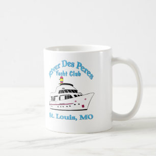Tasse de club de yacht de DES Peres de rivière