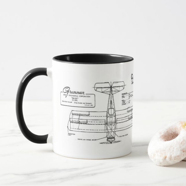 Tasse de Clyde " de culture de chat la "de Grumman (Avec donut)