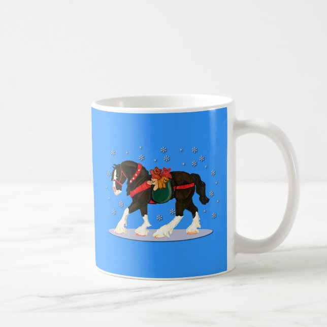 Tasse de Clydesdale de Noël (Droite)