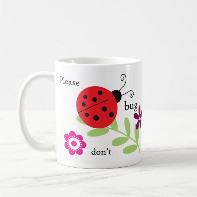 Tasse de coccinelle - svp ne me branchez pas (Gauche)
