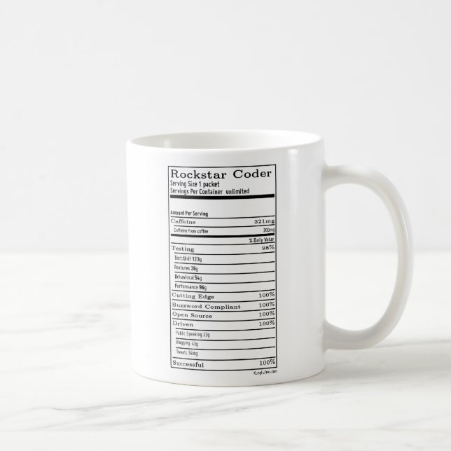 Tasse de codeur de Rockstar (Droite)