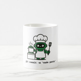 Tasse de codeur drôle — git commit a fait des pâte