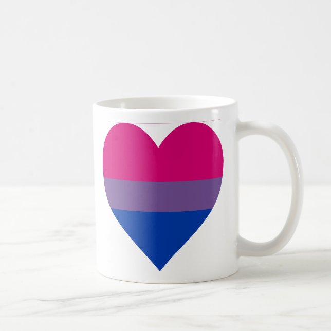 Tasse "de coeur bisexuel" (Droite)