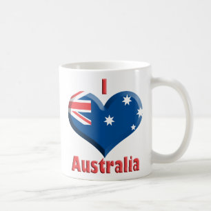 Tasse de coeur de l'Australie