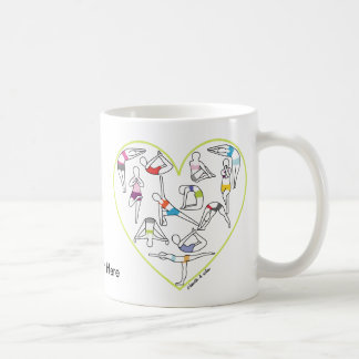Tasse de coeur de yoga