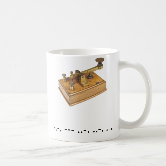 Tasse de Cofee de code Morse (Droite)