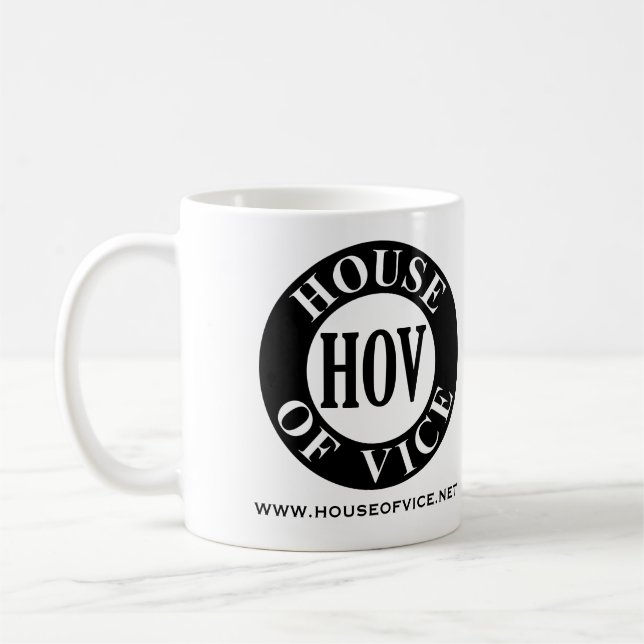 Tasse de Coffe de logo de H O V (Gauche)