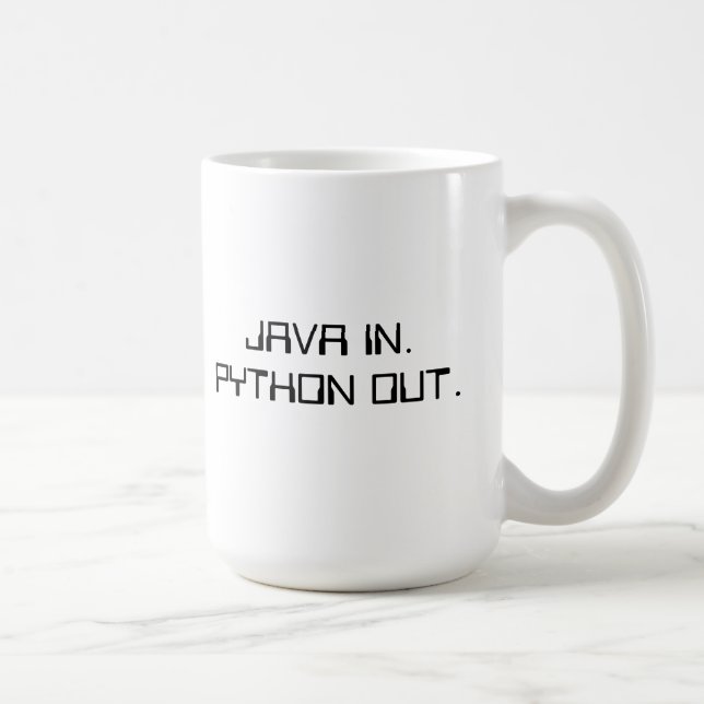 Tasse de coffe de programmeur de python (Droite)