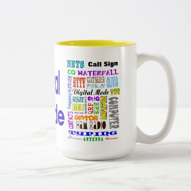 Tasse de collage de mot de mode de Digitals de (Droit)