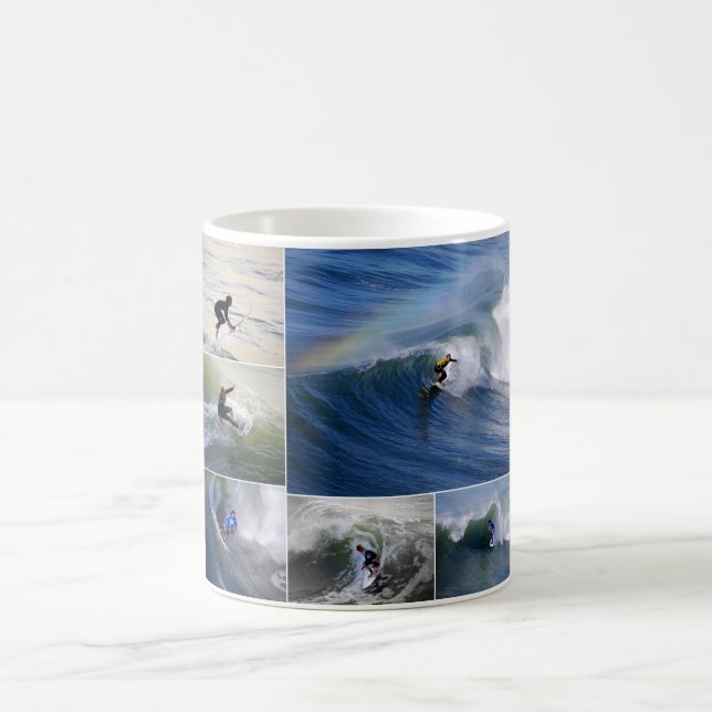 Tasse de collage de surfer (Centre)
