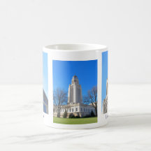 Tasse de collage la capitale de l'État du Nébraska