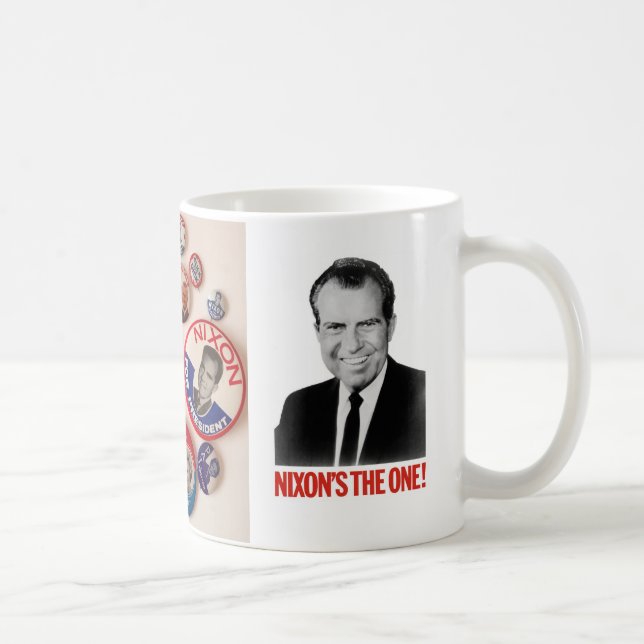 Tasse de collecteur de bouton de Richard Nixon (Droite)