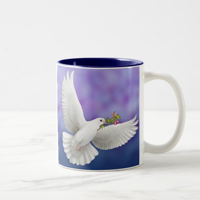 Tasse de colombe de paix de vol (Droit)