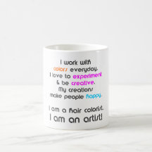 Tasse de coloriste de cheveux