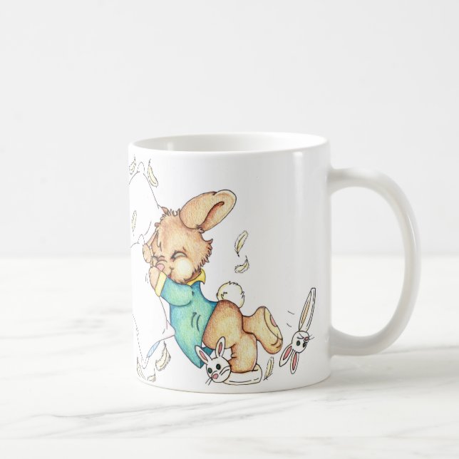 Tasse de combat de coussin de lapin (Droite)