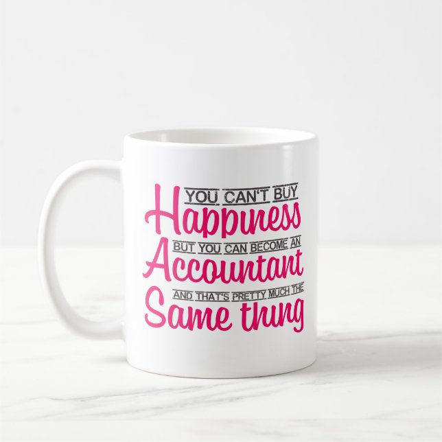 Tasse de comptable de bonheur vous ne pouvez pas (Gauche)