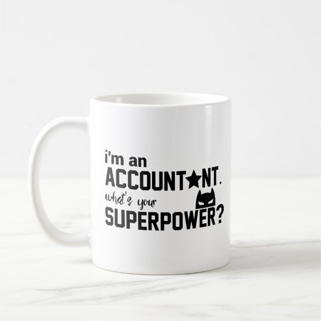 Tasse de comptable je suis des cadeaux de (Gauche)