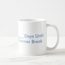Tasse de compte à rebours de coupure d'été