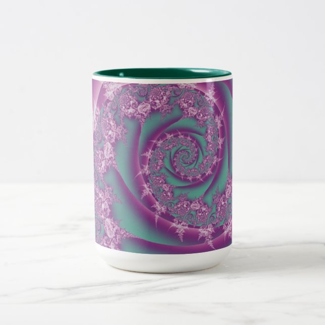 Tasse de conception de remous de rose (Centre)