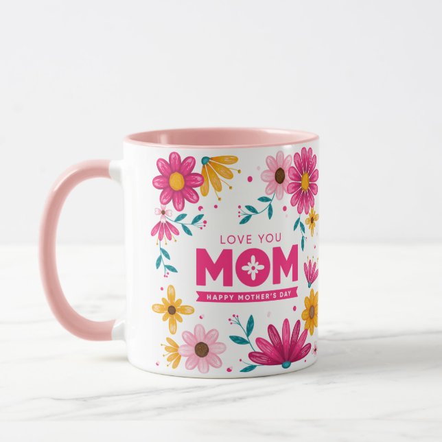 tasse de conception de texte modifiable (Gauche)