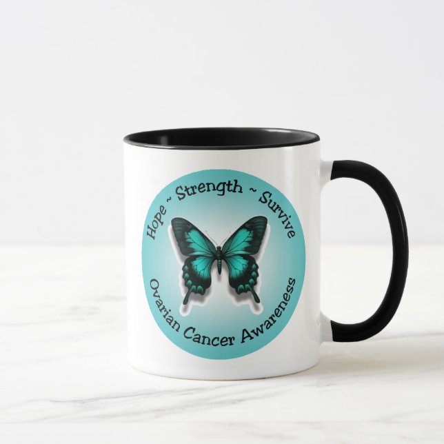 Tasse de conscience de cancer ovarien (Droite)