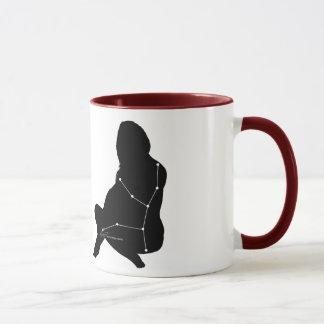 Tasse de constellation de Vierge/zodiaque