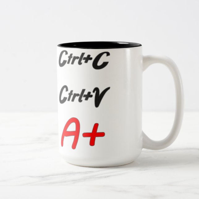 Tasse de copie et de pâte (Droit)