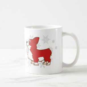 Tasse de corgi de vacances d'hiver