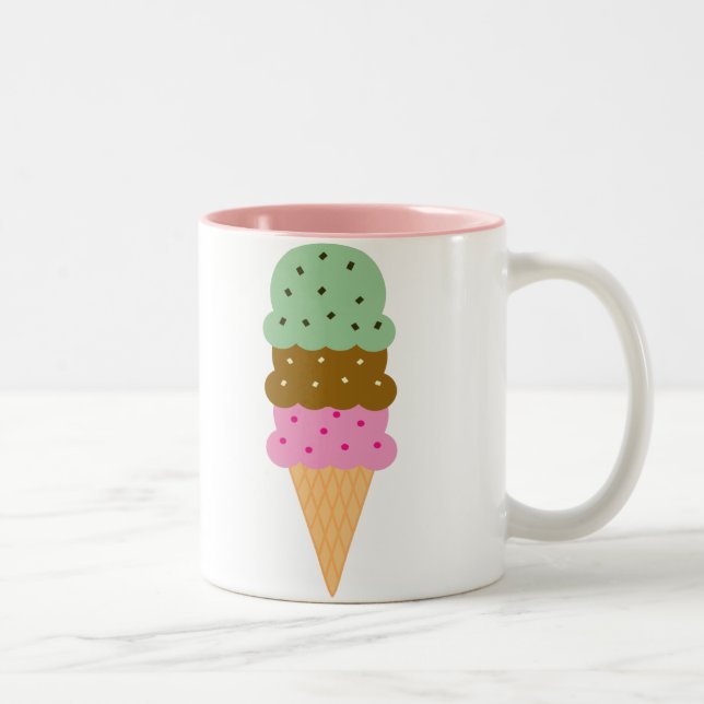 Tasse de cornet de crème glacée (Droit)