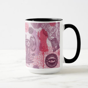 Tasse de couture vintage de sonnerie