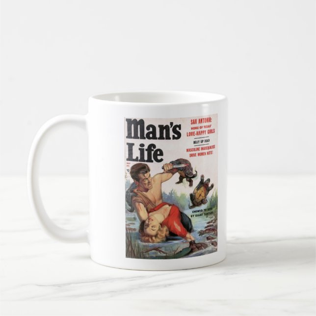 Tasse de couverture de tortue de la vie de l'homme (Gauche)