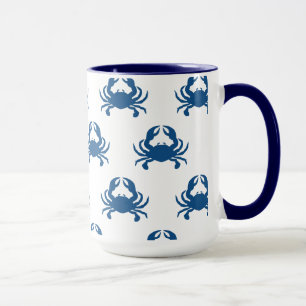 Tasse de crabe bleu