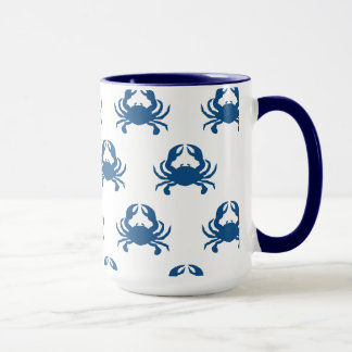 Tasse de crabe bleu