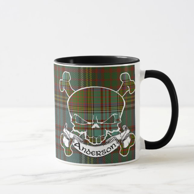 Tasse de crâne de tartan d'Anderson (Droite)