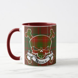 Tasse de crâne de tartan de Bruce