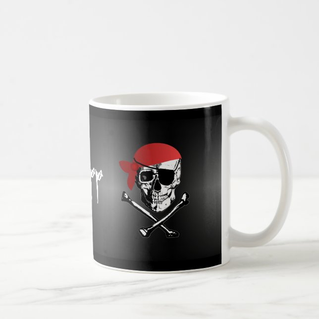 Tasse de crâne et d'os croisés de pirate (Droite)