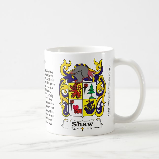 Tasse de crête de famille de Shaw (Droite)