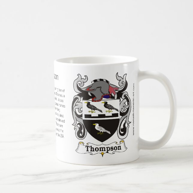 Tasse de crête de famille de Thompson (Droite)