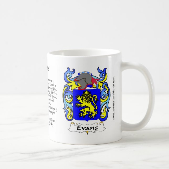 Tasse de crête de famille d'Evans (Droite)