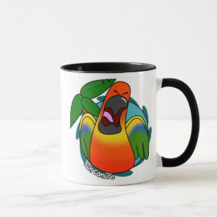 Tasse de crisrauques de Sun Conure