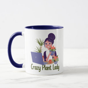Tasse de Dame Folle de Plantes