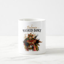 Tasse de danse masquée balinaise