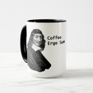 Tasse De Decartes de café somme donc