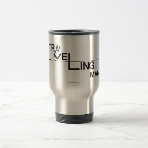 Tasse de déplacement de banlieusard d'homme