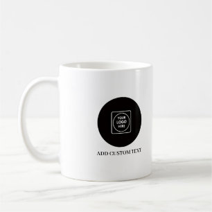 Tasse de design de branding d'entreprise avec logo