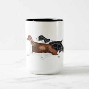 Tasse de deux épagneuls de springer anglais