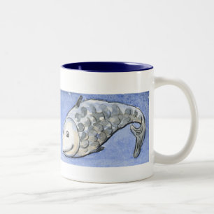 Tasse de deux poissons