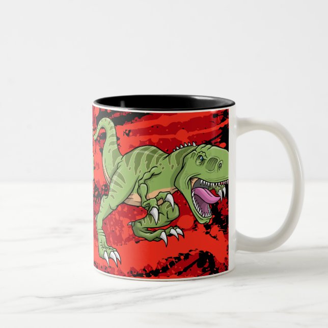 Tasse de dinosaure de Rex de Tyrannosaurus (Droit)